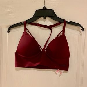 NWOT PINK Push-Up Strappy Bralette